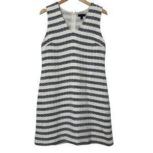 J Crew Womens Tweed Dress Size 8 Sleeveless Gold Button Detail Spring Casual